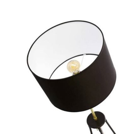 Podna lampa TEGOLA 1xE27/60W/230V crna/zlatna