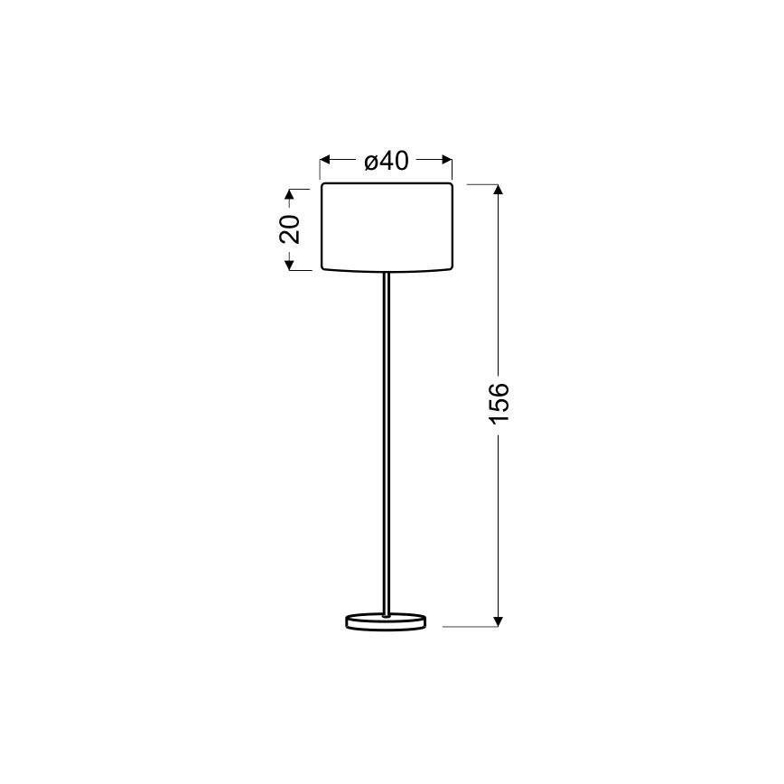 Podna lampa TIMBER 1xE27/60W/230V bež/mat krom