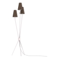 Podna lampa TREFOT 3xE14/15W/230V smeđa/krem