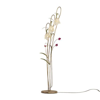 Podna lampa TULIPANO 3xE14/40W/230V murano staklo