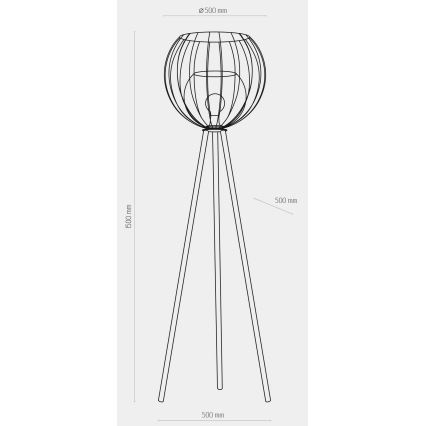 Podna lampa UNIVERSO 1xE27/60W/230V