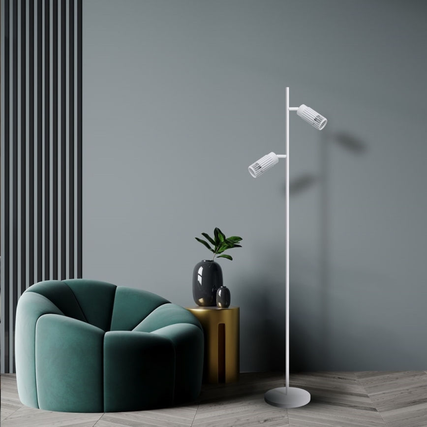 Podna lampa VERTICAL 2xGU10/8W/230V bijela