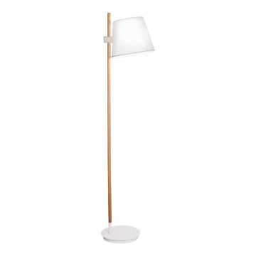 Podna lampa VIANA 1xE27/60W/230V bijela/smeđa