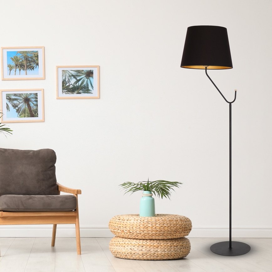 Podna lampa VICTORIA 1xE27/60W/230V crna