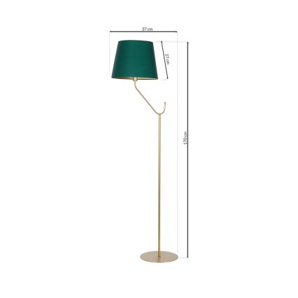 Podna lampa VICTORIA 1xE27/60W/230V zelena