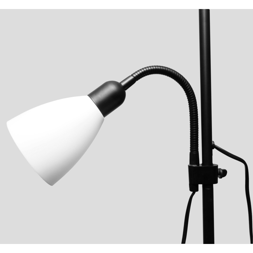 Podna lampa WENDY 1xE27/100W/230V + 1xE14/40W crna