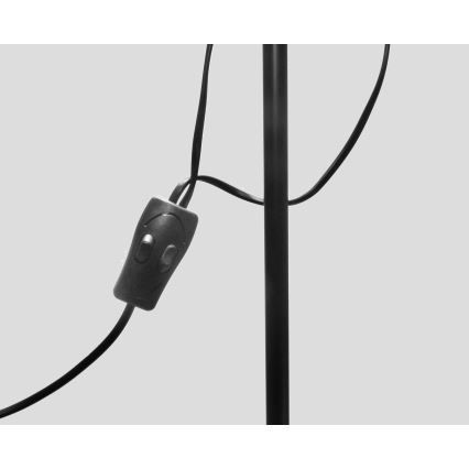 Podna lampa WENDY 1xE27/100W/230V + 1xE14/40W crna