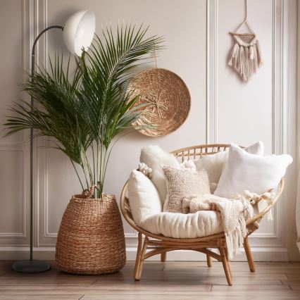 Podna lampa ZACK 1xE27/15W/230V crna