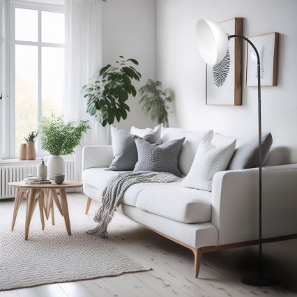 Podna lampa ZACK 1xE27/15W/230V crna