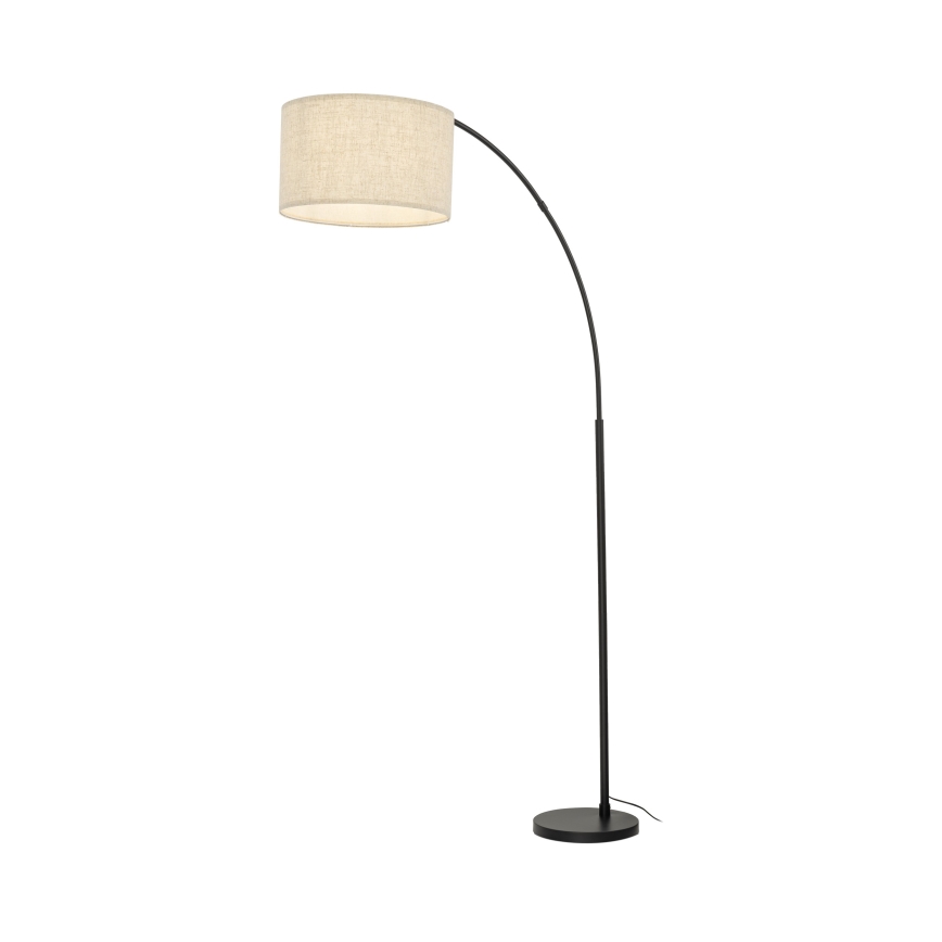 Podna lampa ZENITH 1xE27/15W/230V crna/bež
