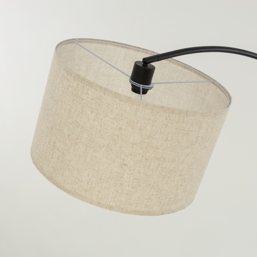 Podna lampa ZENITH 1xE27/15W/230V crna/bež