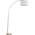 Podna lampa ZENITH 1xE27/15W/230V matirani krom/bijela