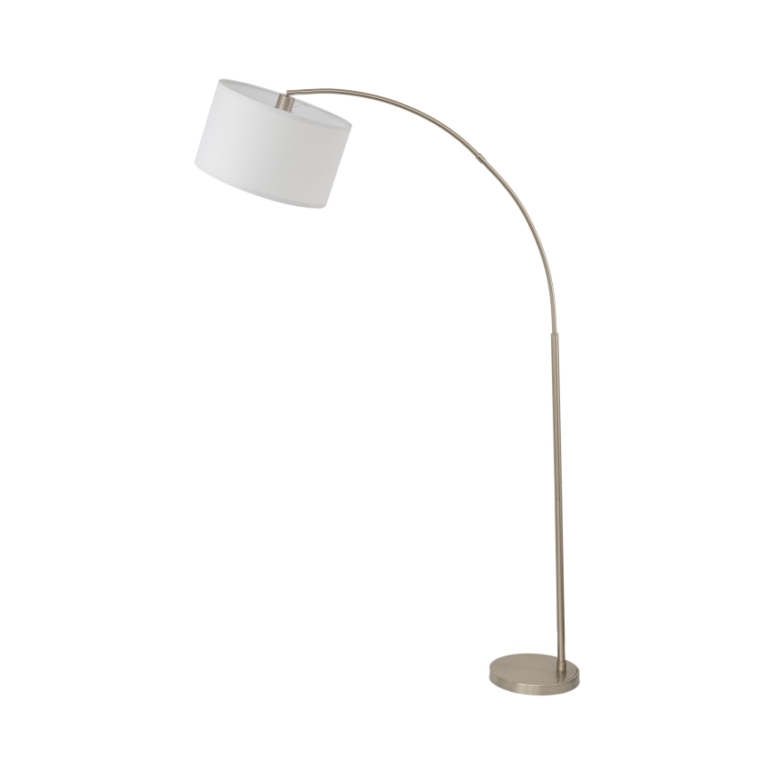 Podna lampa ZENITH 1xE27/15W/230V matirani krom/bijela