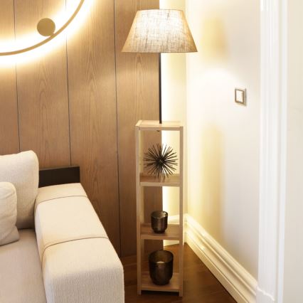 Podna svjetiljka AYD 1xE27/40W/230V smeđa