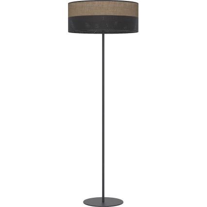Podna svjetiljka KARBON 1xE27/15W/230V crna/smeđa
