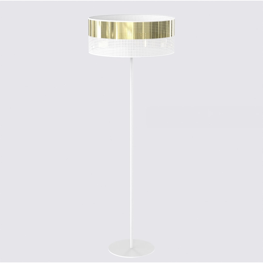 Podna svjetiljka LUX 1xE27/15W/230V bijela/zlatna