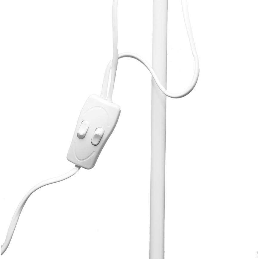 Podna svjetiljka WENDY 1xE27/100W/230V + 1xE14/40W bijela