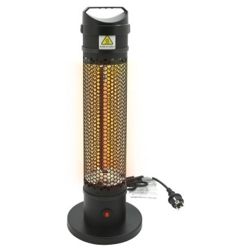 Podni infracrveni grijač 1000W/230V IP44 crne boje