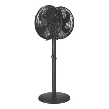 Podni ventilator 120W/230V 2x Ø 40 cm crni + daljinski upravljač