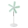 Podni ventilator 15 W/230 V, 100 cm, bijela/zelena