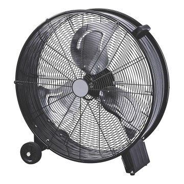 Podni ventilator 180 W/230 V, promjer 60 cm, crne boje