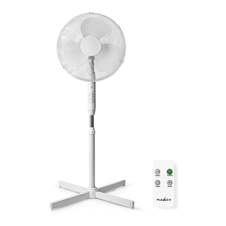 Podni ventilator 40W/230V bijela + daljinski upravljač