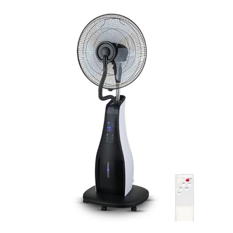 Podni ventilator s raspršivačem vode 80W/230V crna + DU