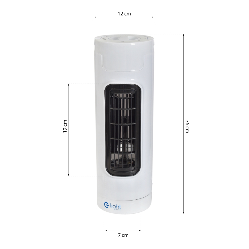 Podni ventilator TOWER 30W/230V bijela