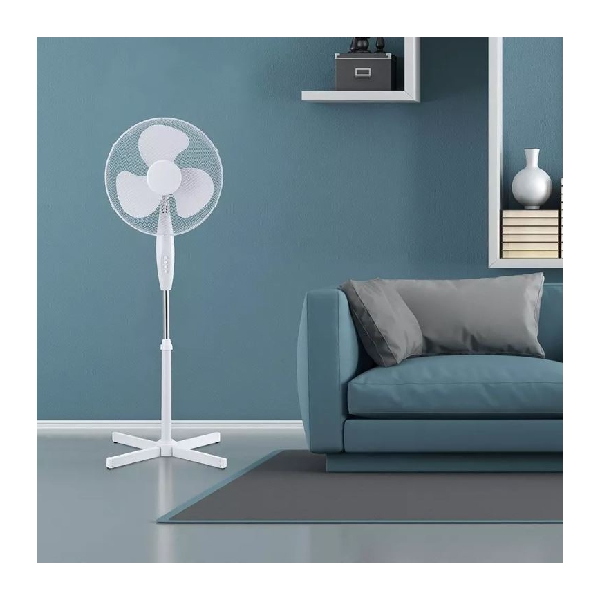 Podni ventilator Ø 41 cm 40W/230V bijela