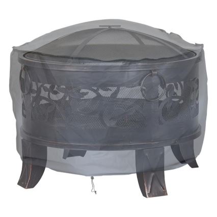 Poklop za vatru 93x58 cm siva