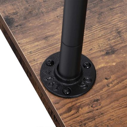 Pokretna stajaća vješalica LINEA smeđa/crna