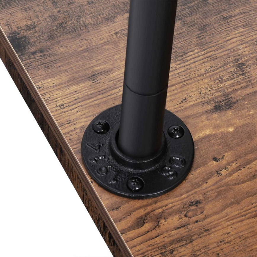 Pokretna stajaća vješalica LINEA smeđa/crna