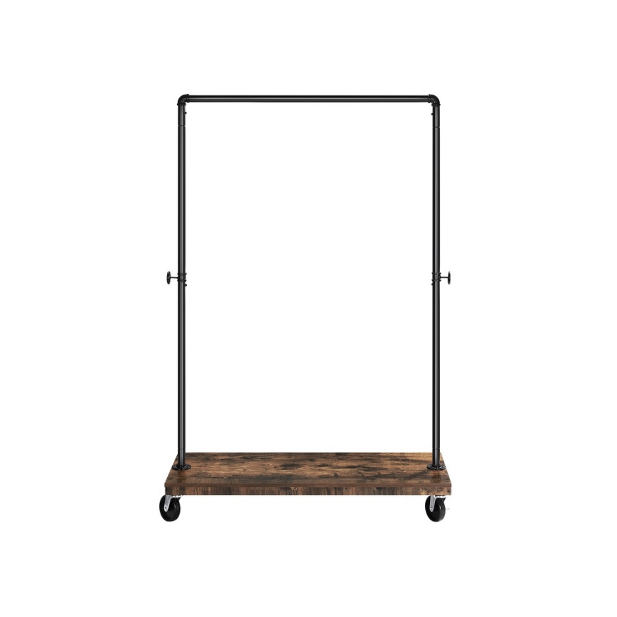 Pokretna stajaća vješalica LINEA smeđa/crna