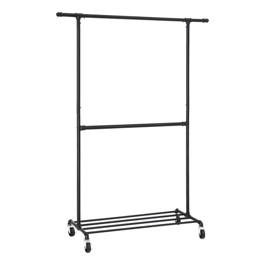 Pokretni stalak za odjeću LINEA crni