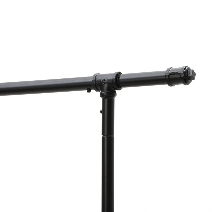 Pokretni stalak za odjeću LINEA crni