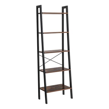 Polica za knjige NAVARO smeđa/crna