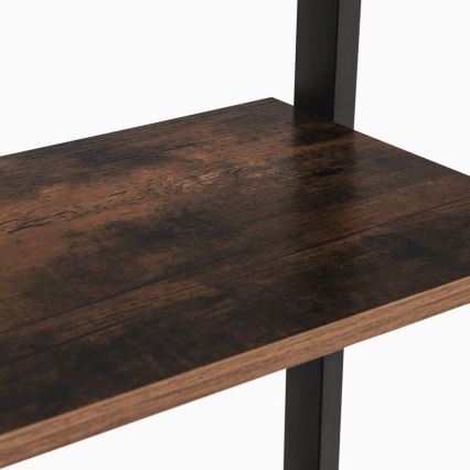 Polica za knjige NAVARO smeđa/crna