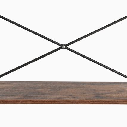 Polica za knjige NAVARO smeđa/crna