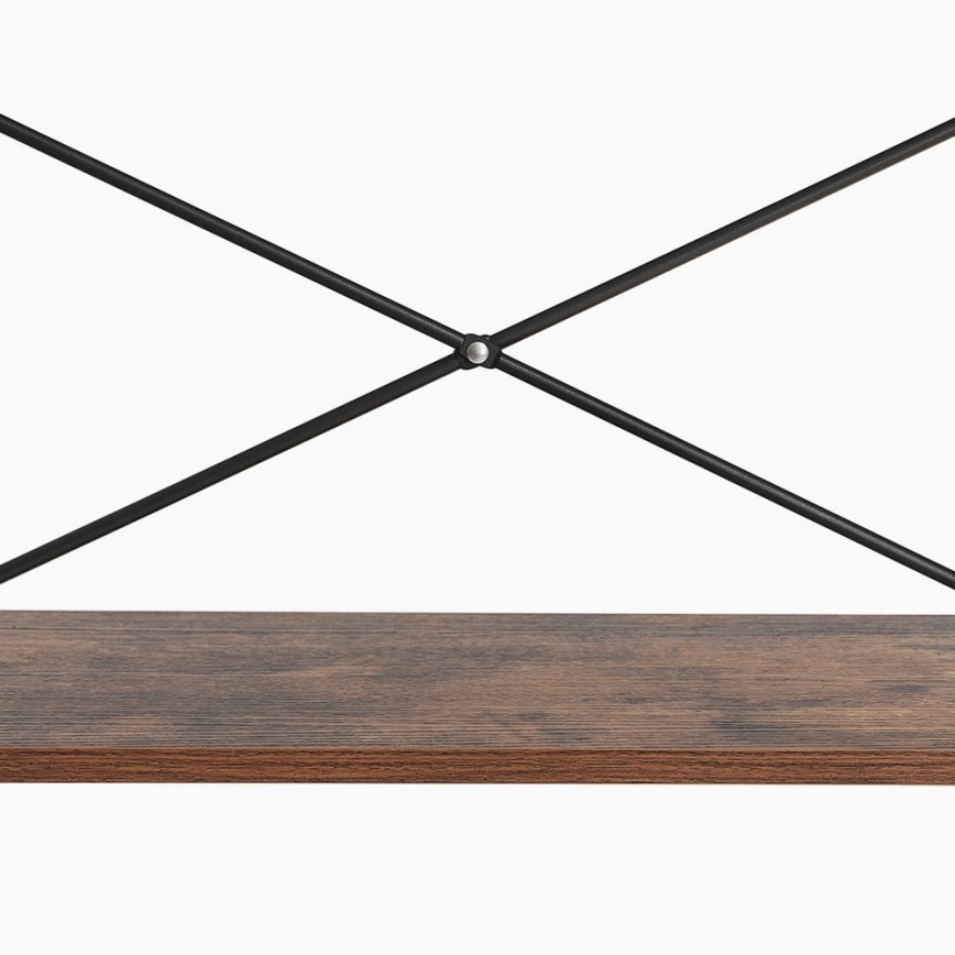 Polica za knjige NAVARO smeđa/crna