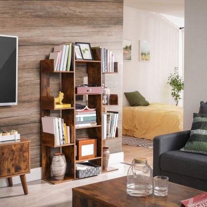 Polica za knjige NAVARO smeđa