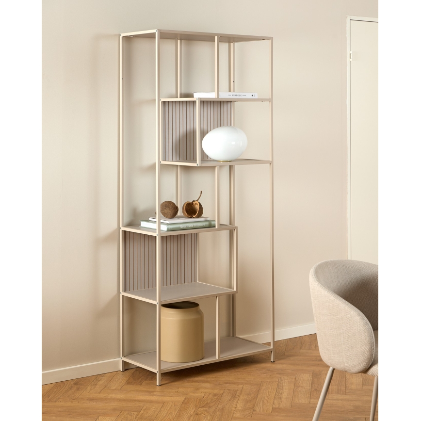 Polica za knjige SARON 77x185 cm siva