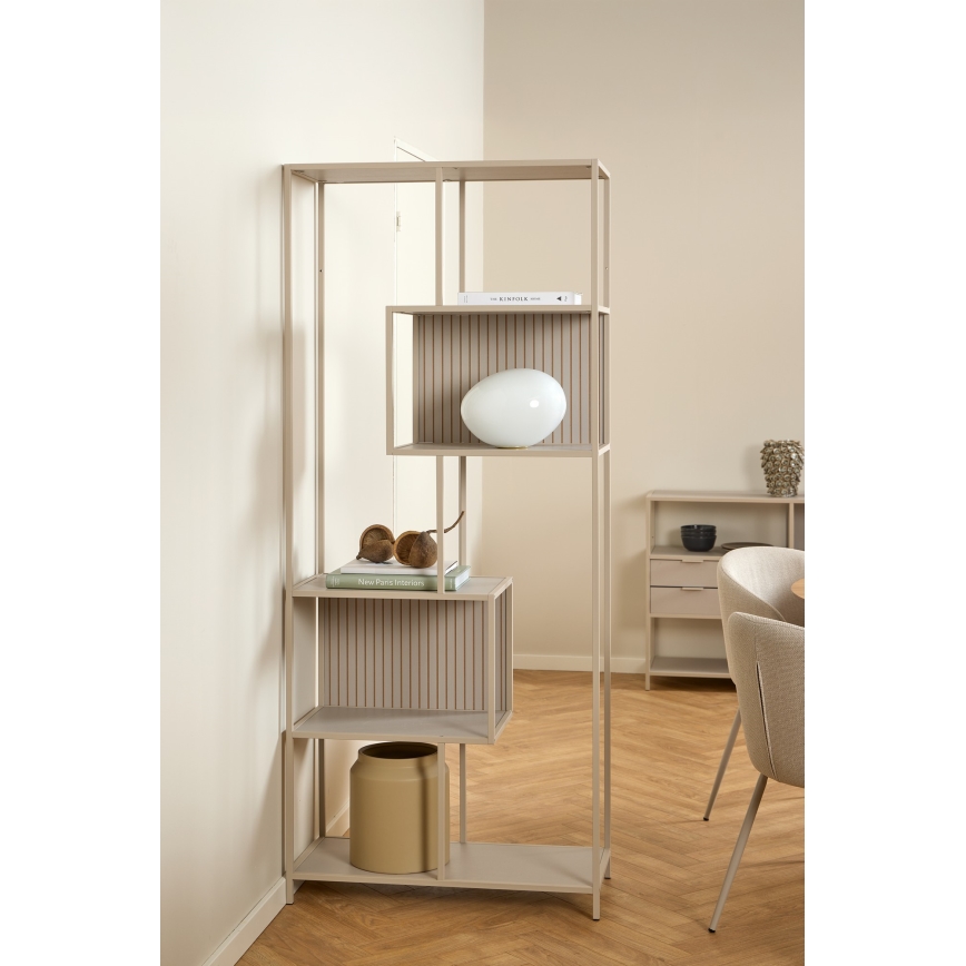 Polica za knjige SARON 77x185 cm siva