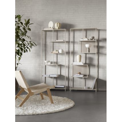 Polica za knjige SARON 77x185 cm siva