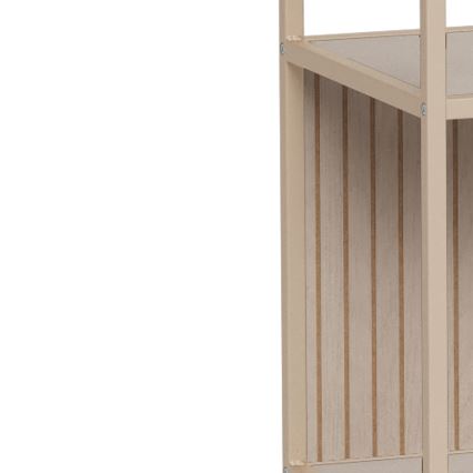 Polica za knjige SARON 77x185 cm siva