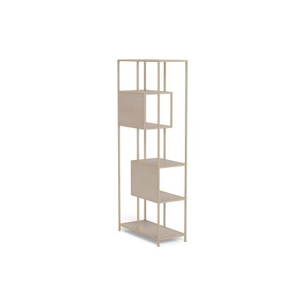 Polica za knjige SARON 77x185 cm siva