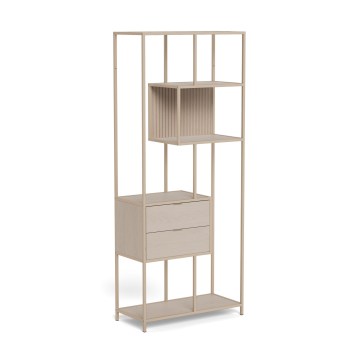 Polica za knjige SARON 77x185 cm siva