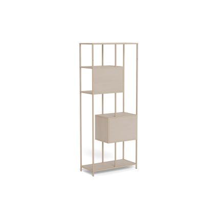 Polica za knjige SARON 77x185 cm siva