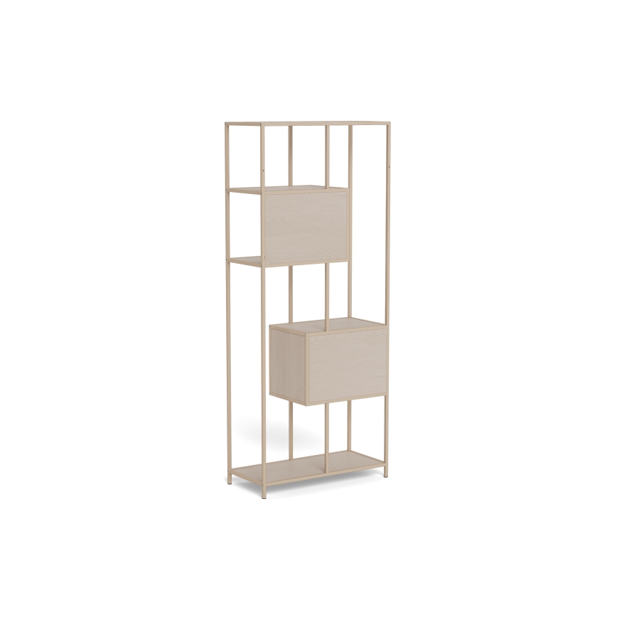 Polica za knjige SARON 77x185 cm siva