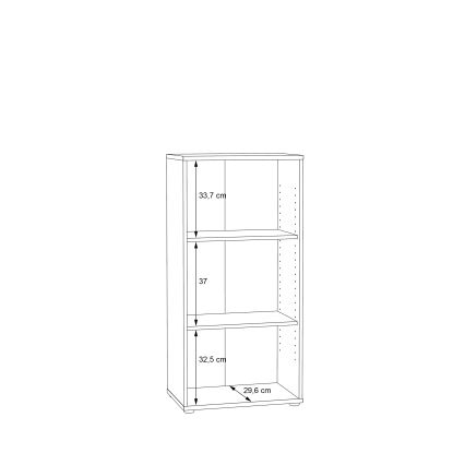 Polica za knjige URAN, hrast artisan