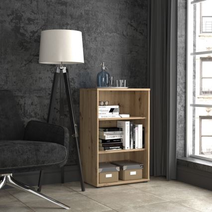 Polica za knjige URAN, hrast Artisan